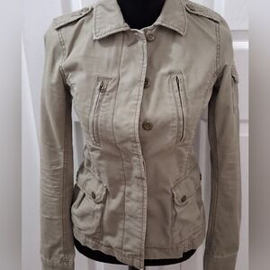 American Eagle Outfitters Sage Green Utility Jacket    Size XS